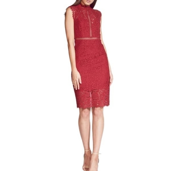 𝅺bardot Halter Lace Midi Dress XS - Picture 1 of 14